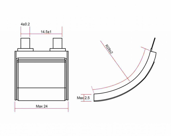 弧形電池 弧形電池